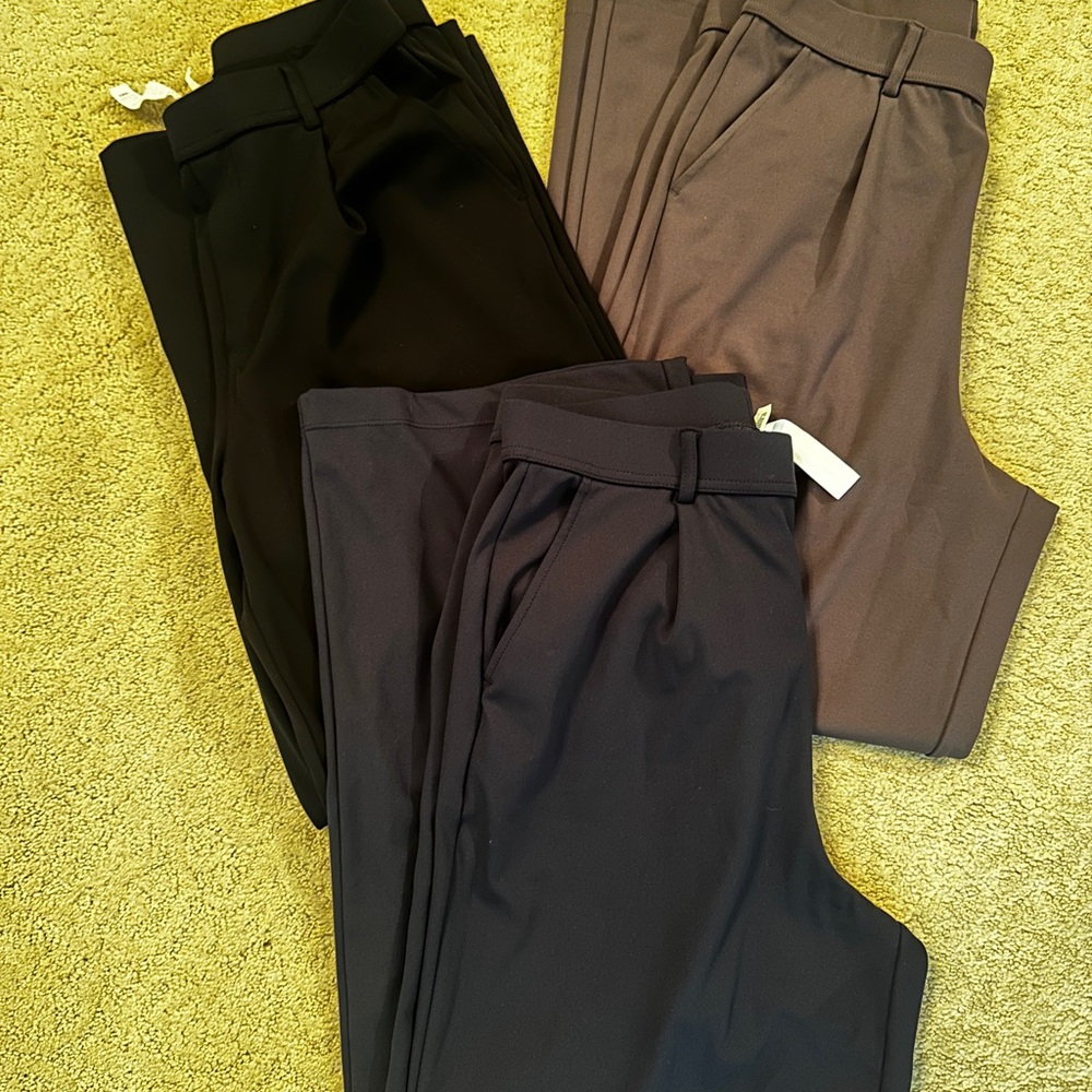 HALARA Women's Pants in Black, Navy, and Deep Red Gray